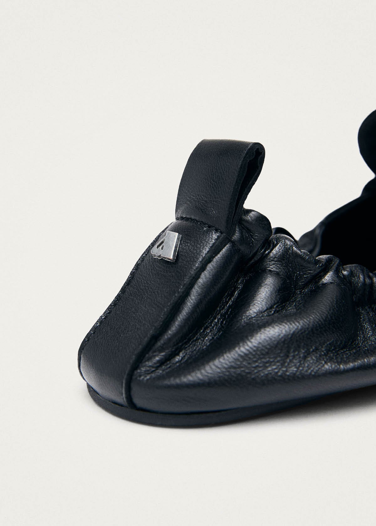 Sage Black Leather Loafers