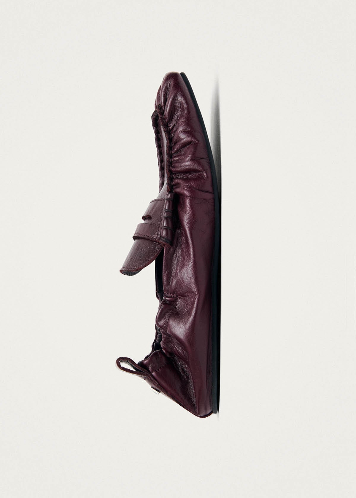 Sage Burgundy Leather Loafers