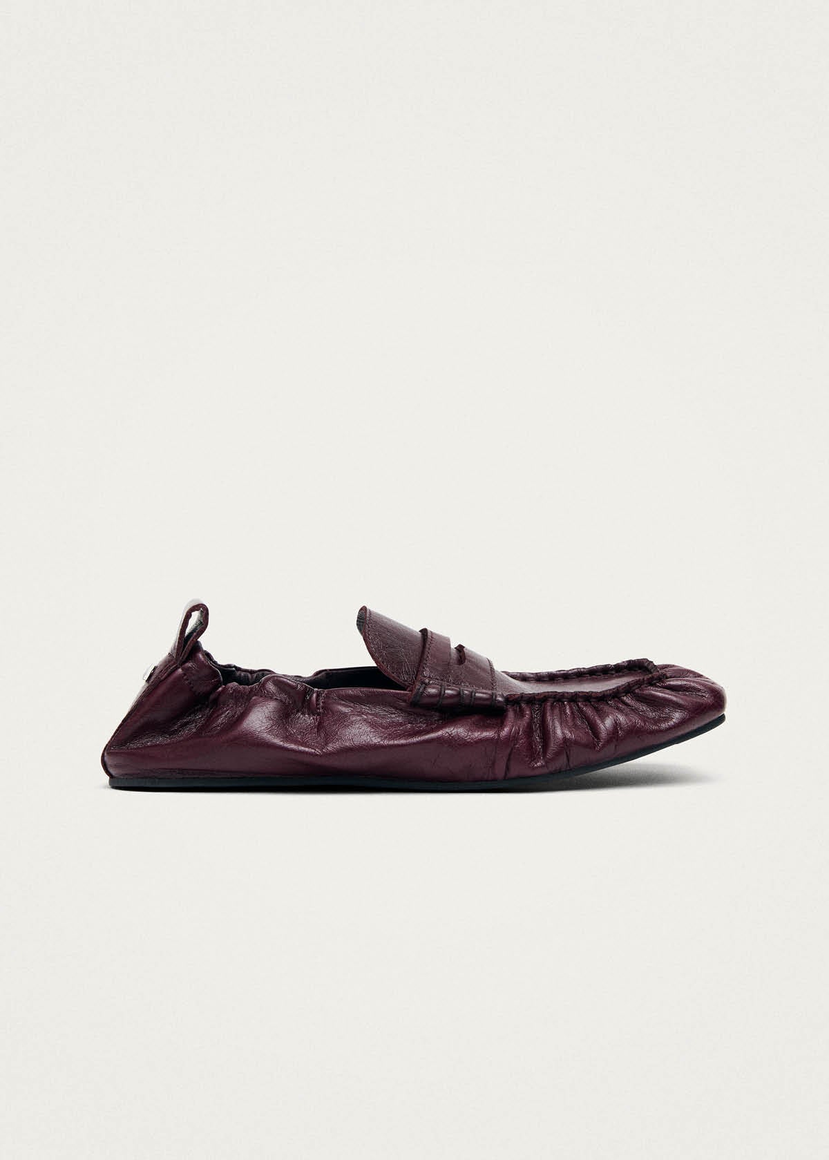 Sage Burgundy Leather Loafers