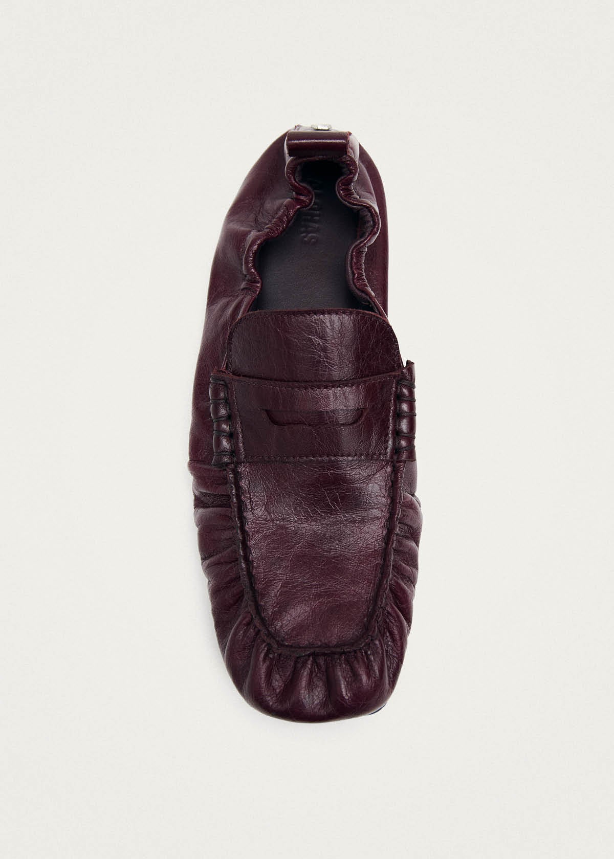 Sage Burgundy Leather Loafers