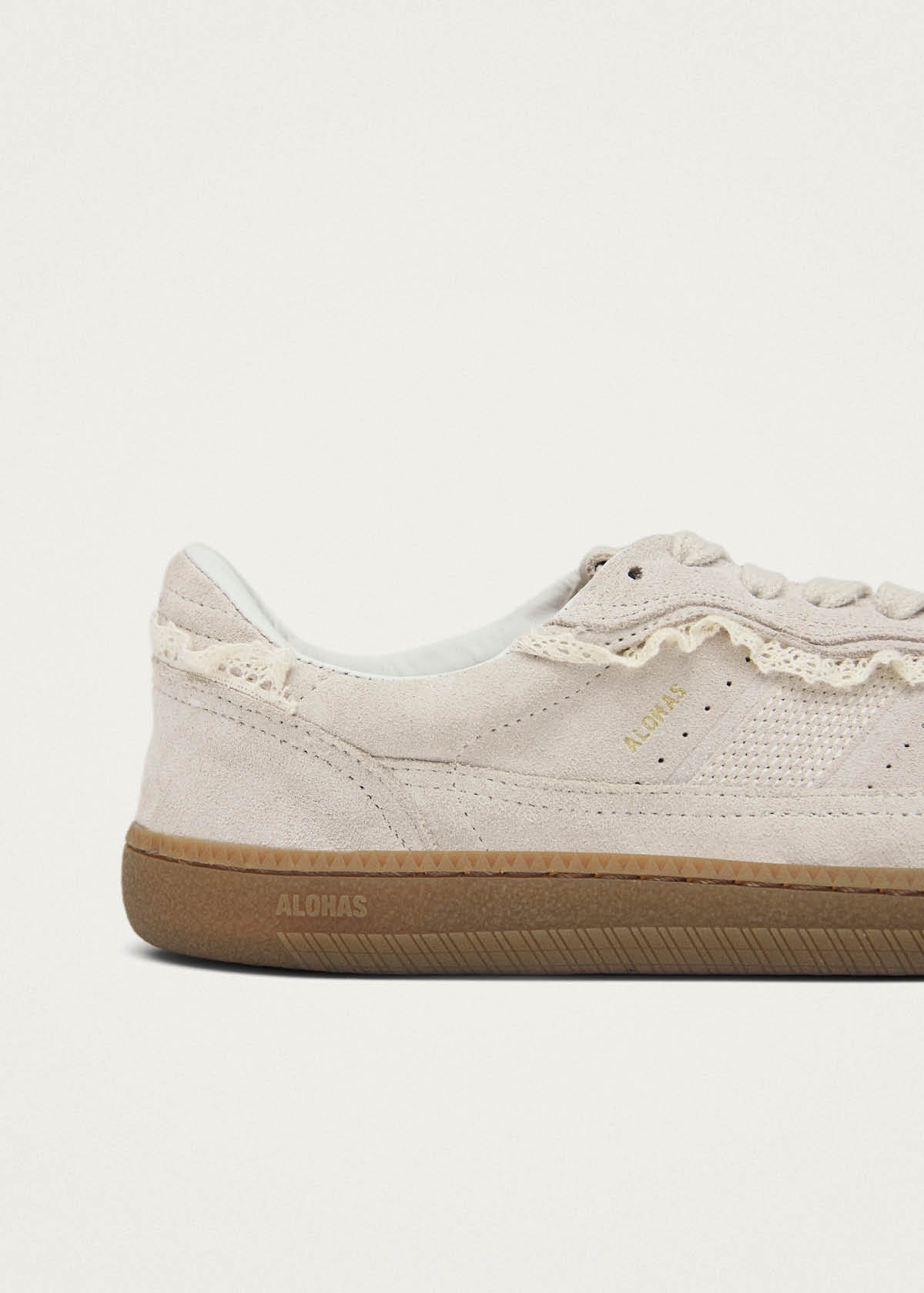 Tb.00 Barefoot Crochet Cream Leather Sneakers