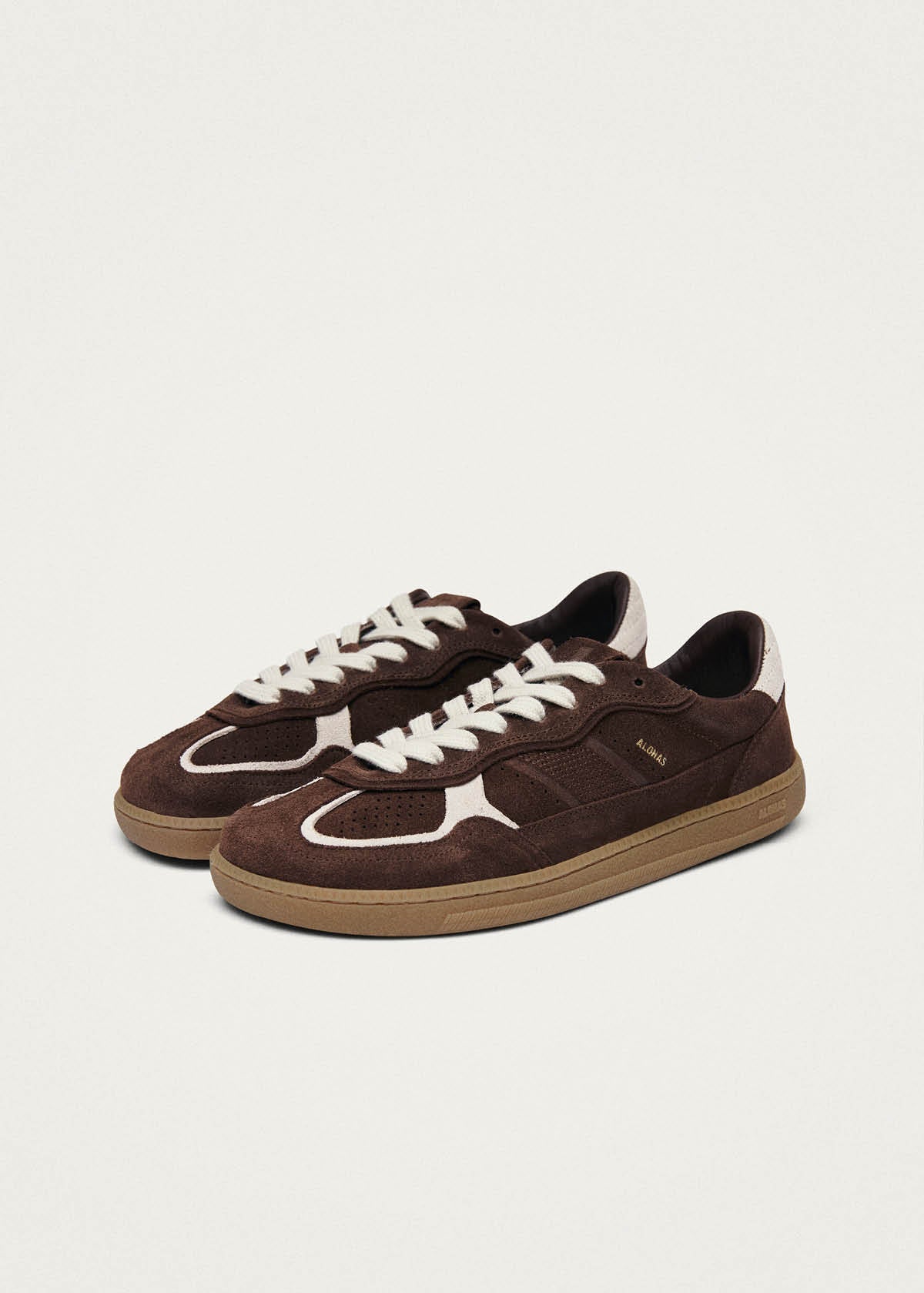 Tb.00 Barefoot Rife Cocoa & Off White Leather Sneakers