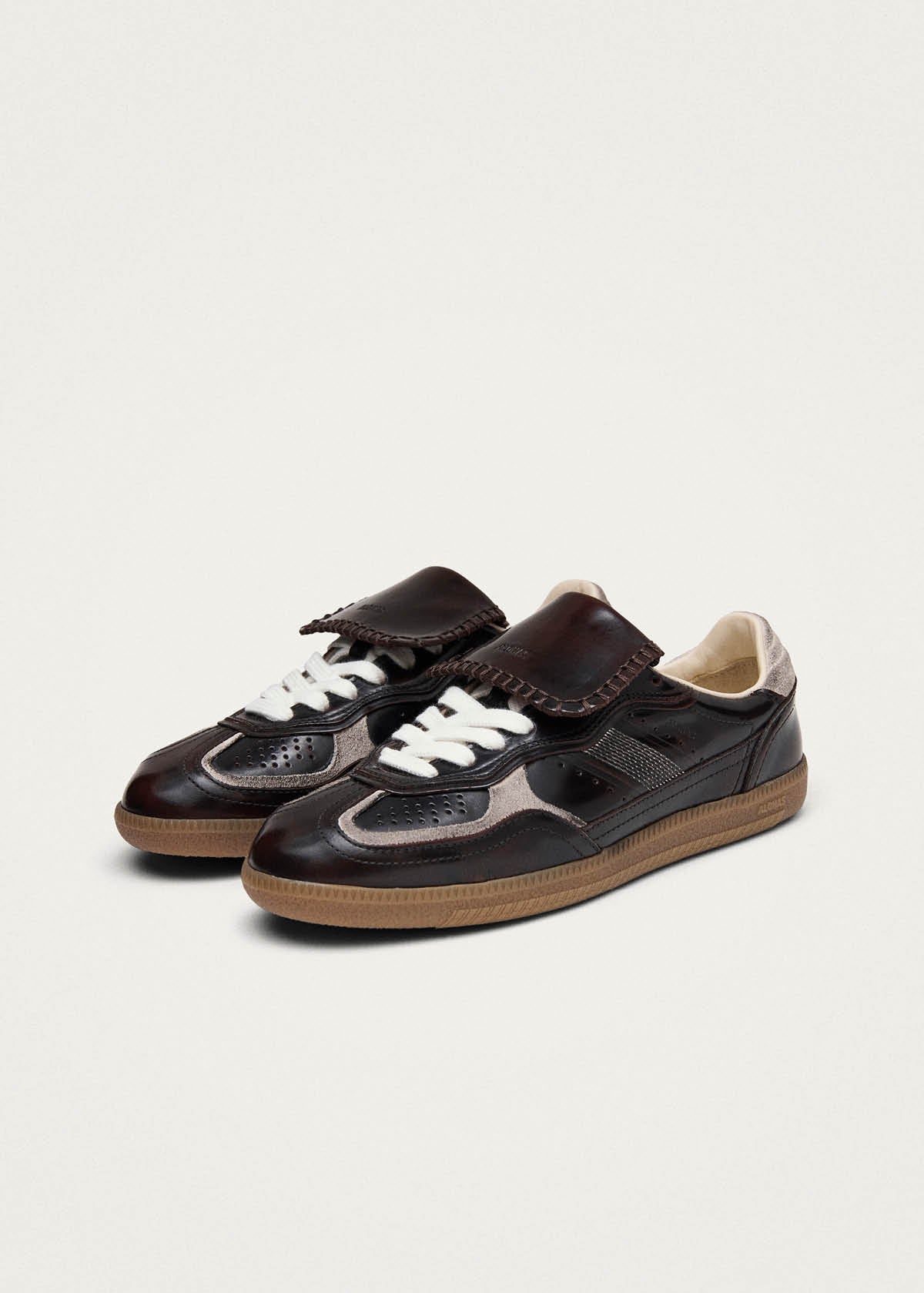 Tb.490 Club Brushed Dark Chocolate Leather Sneakers