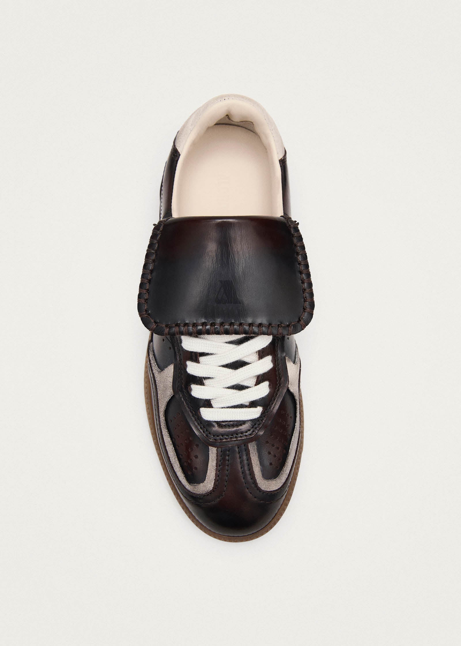Tb.490 Club Brushed Dark Chocolate Leather Sneakers