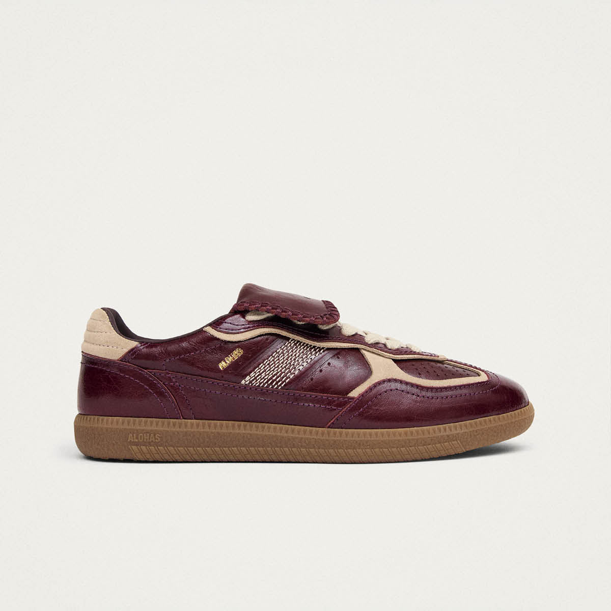 Tb.490 Club Patent Deep Burgundy Leather Sneakers