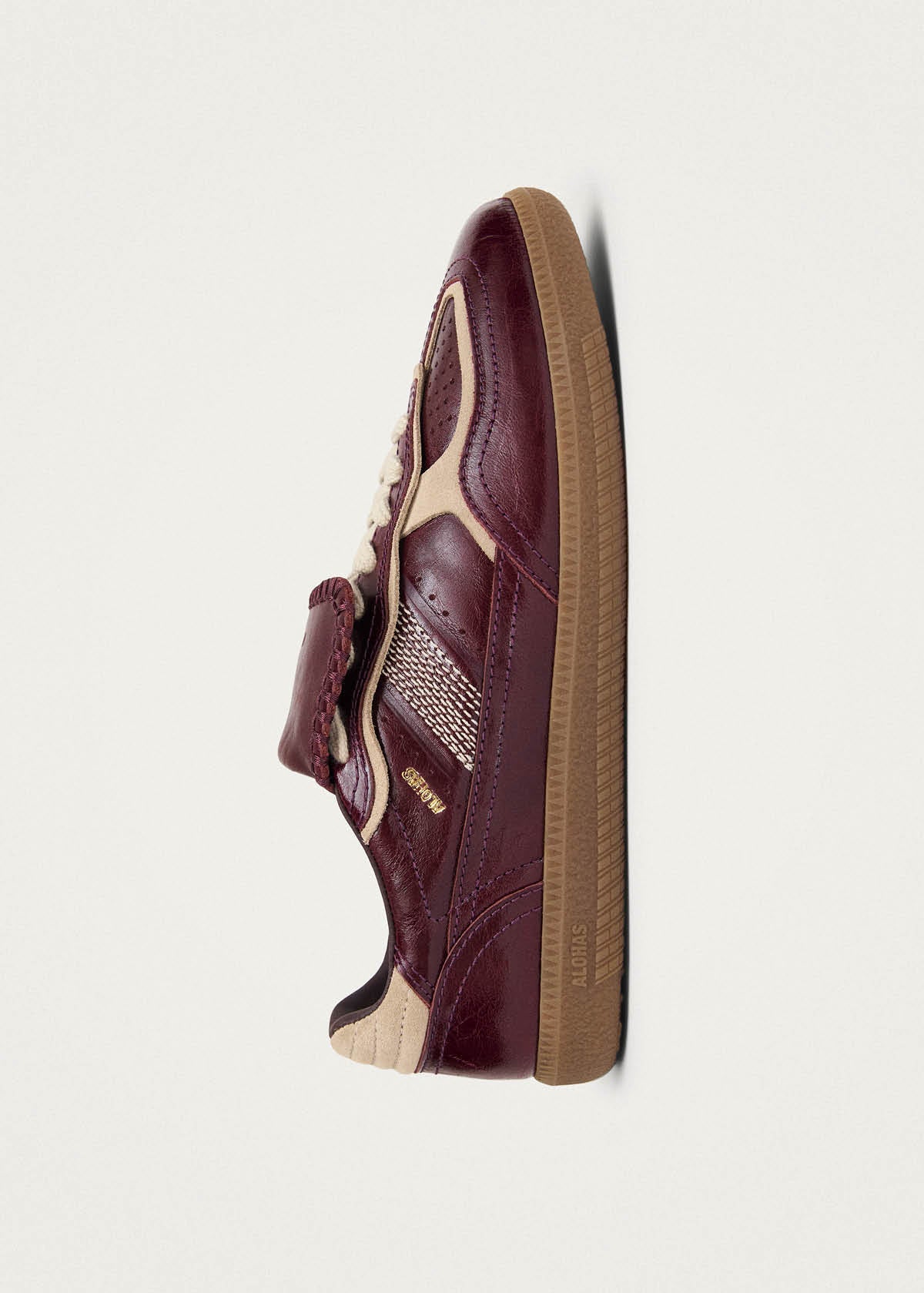 Tb.490 Club Patent Deep Burgundy Leather Sneakers