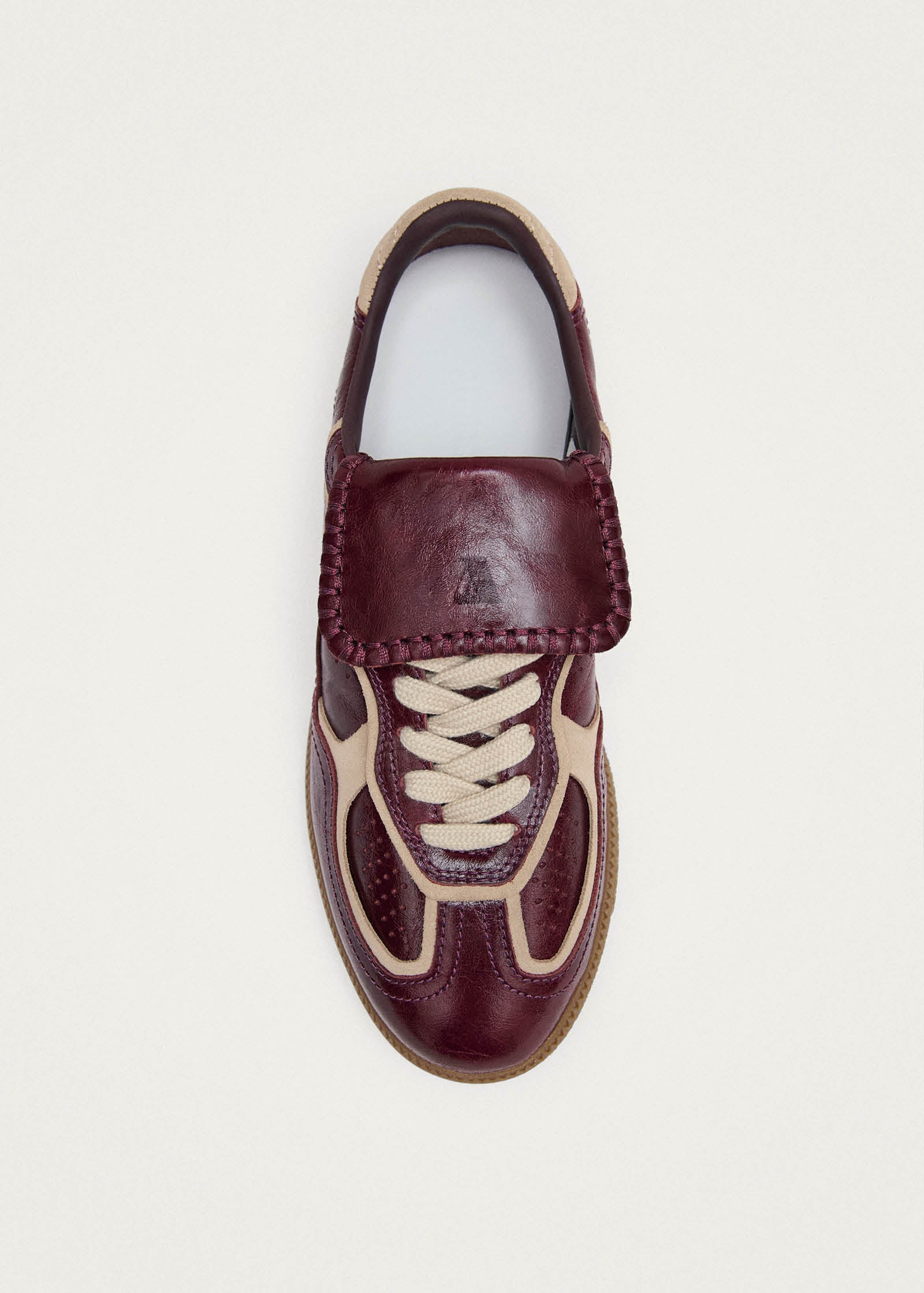 Tb.490 Club Patent Deep Burgundy Leather Sneakers