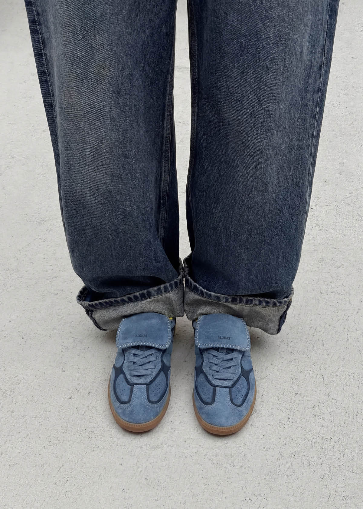 Tb.490 Club Suede Blue Leather Sneakers