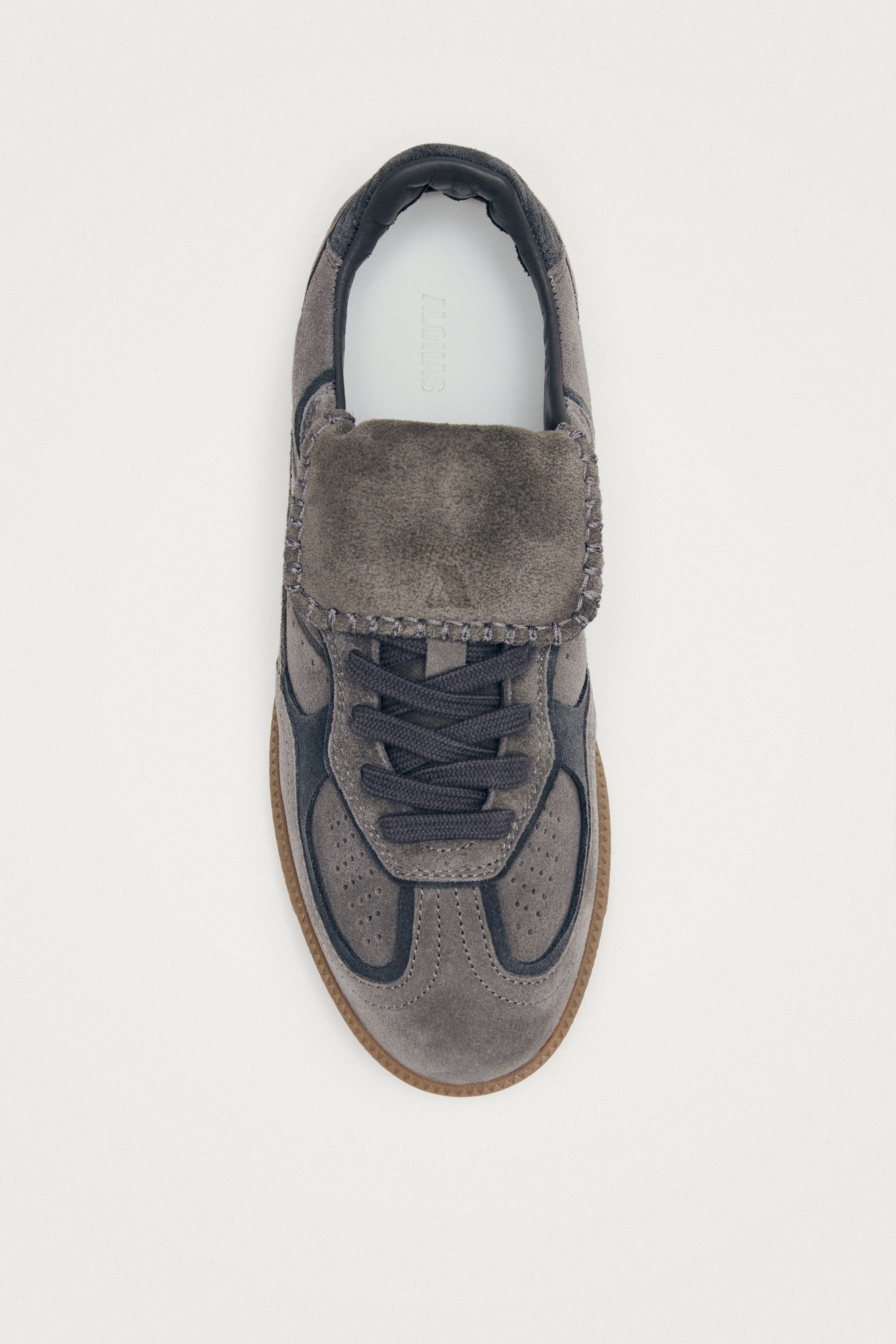 Tb.490 Club Suede Dark Grey Leather Sneakers
