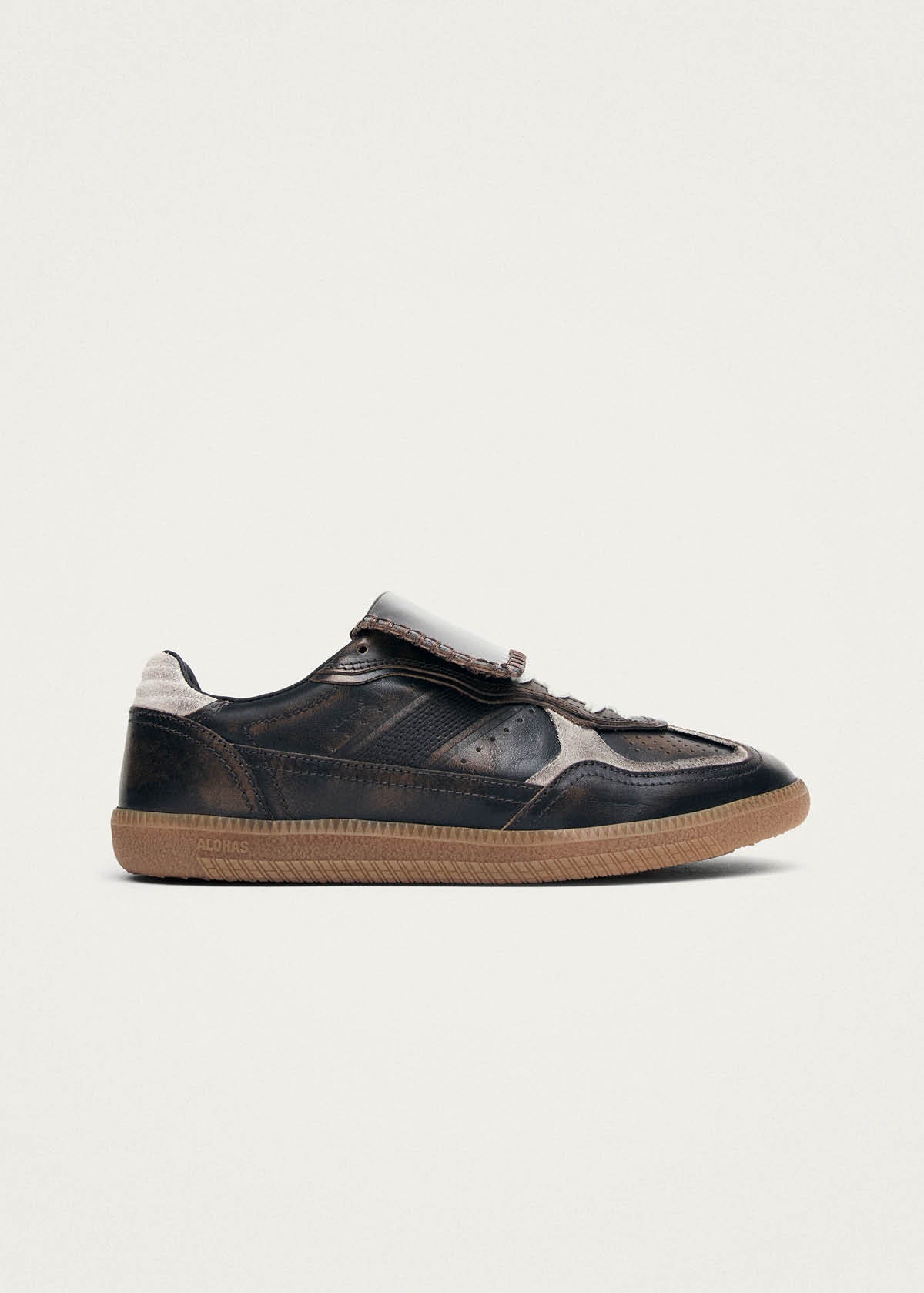 Tb.490 Club Vinyl Vintage Effect Brown Leather Sneakers