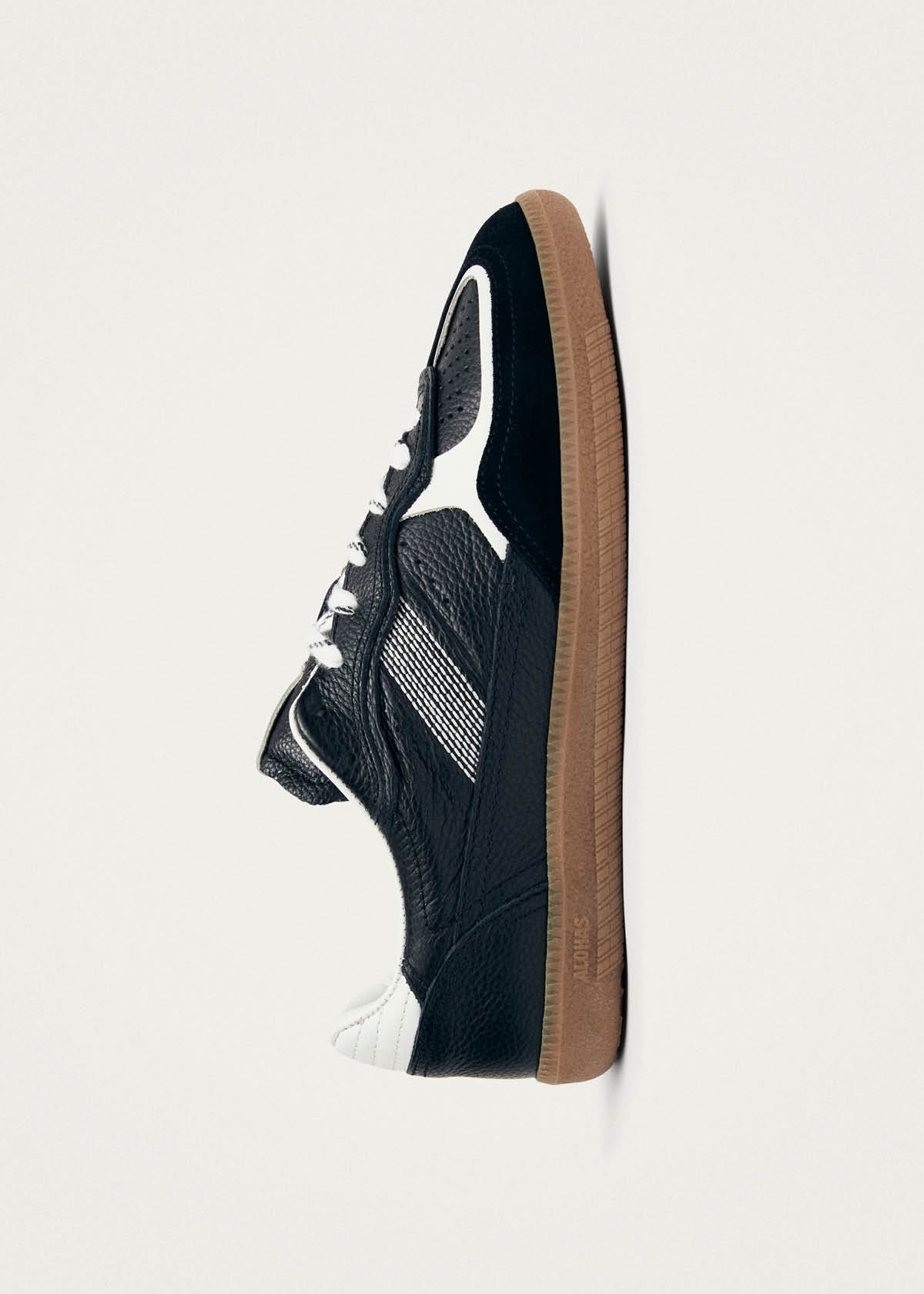 Tb.490 Rife Grain Black & White Leather Sneakers