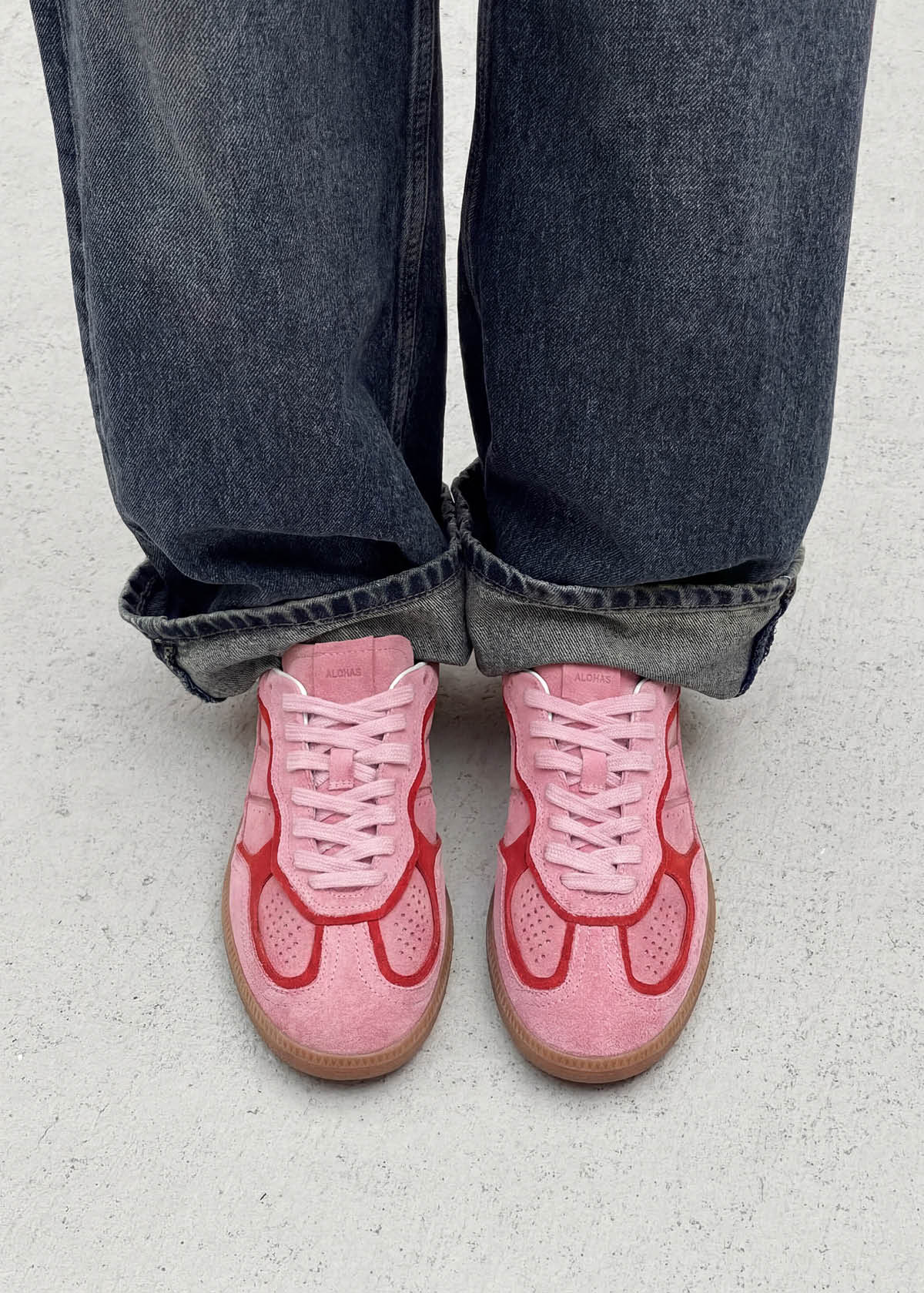 Tb.490 Rife Sea Pink Leather Sneakers