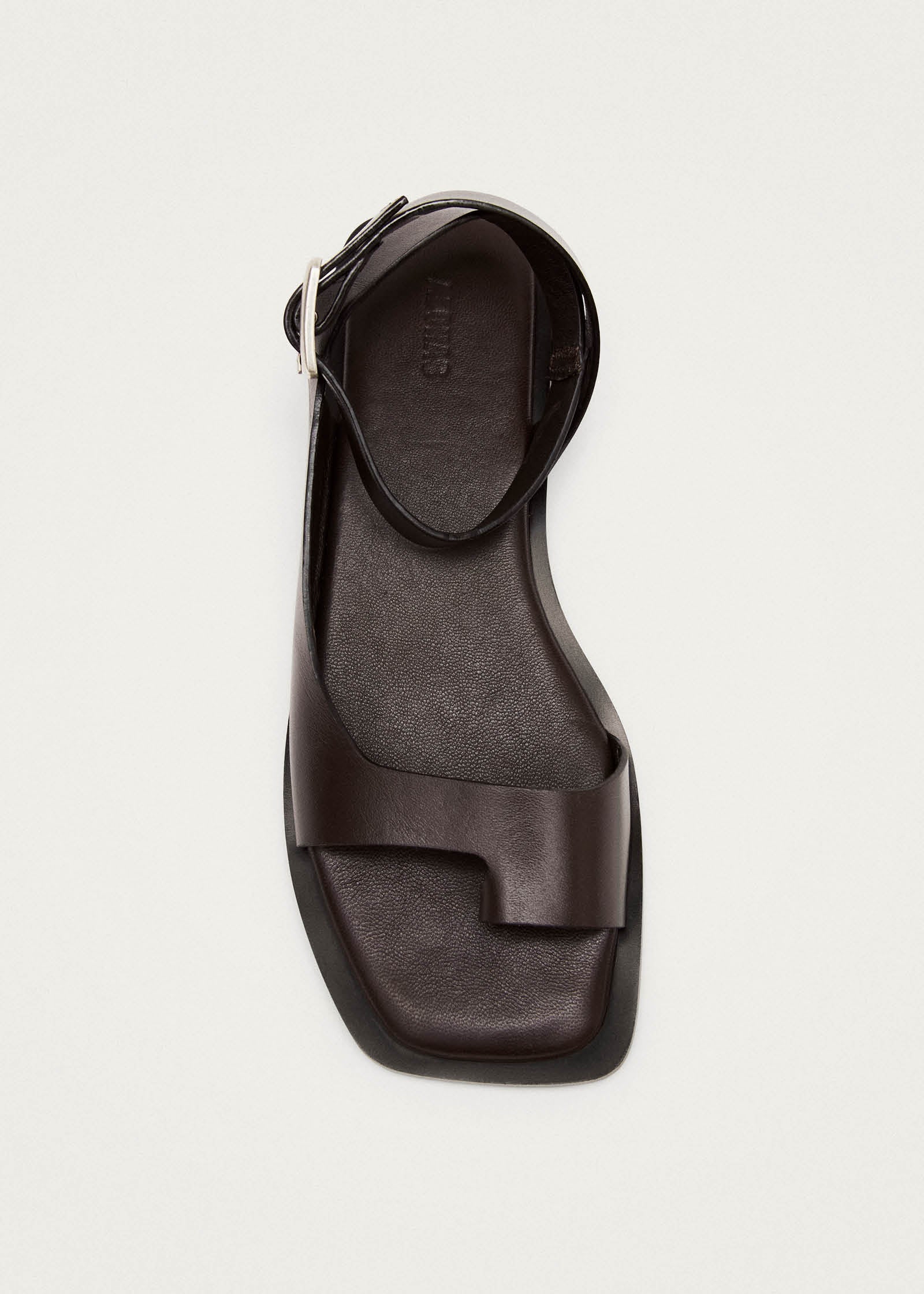 Tebas Brown Leather Sandals