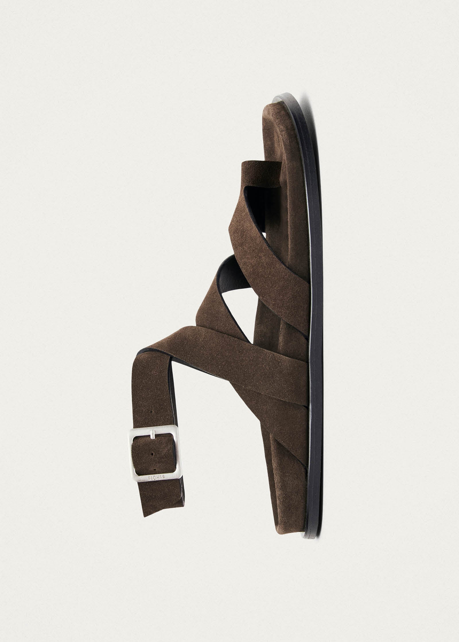 Tide Suede Brown Leather Sandals