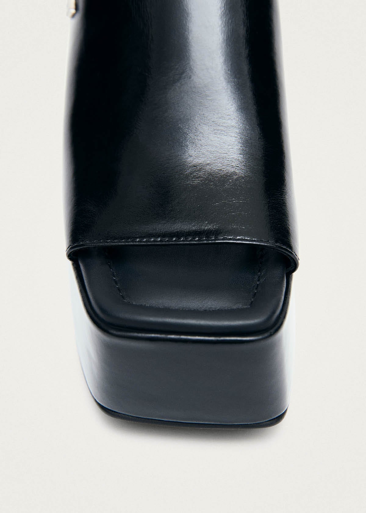 Vale Patent Black Leather Sandals